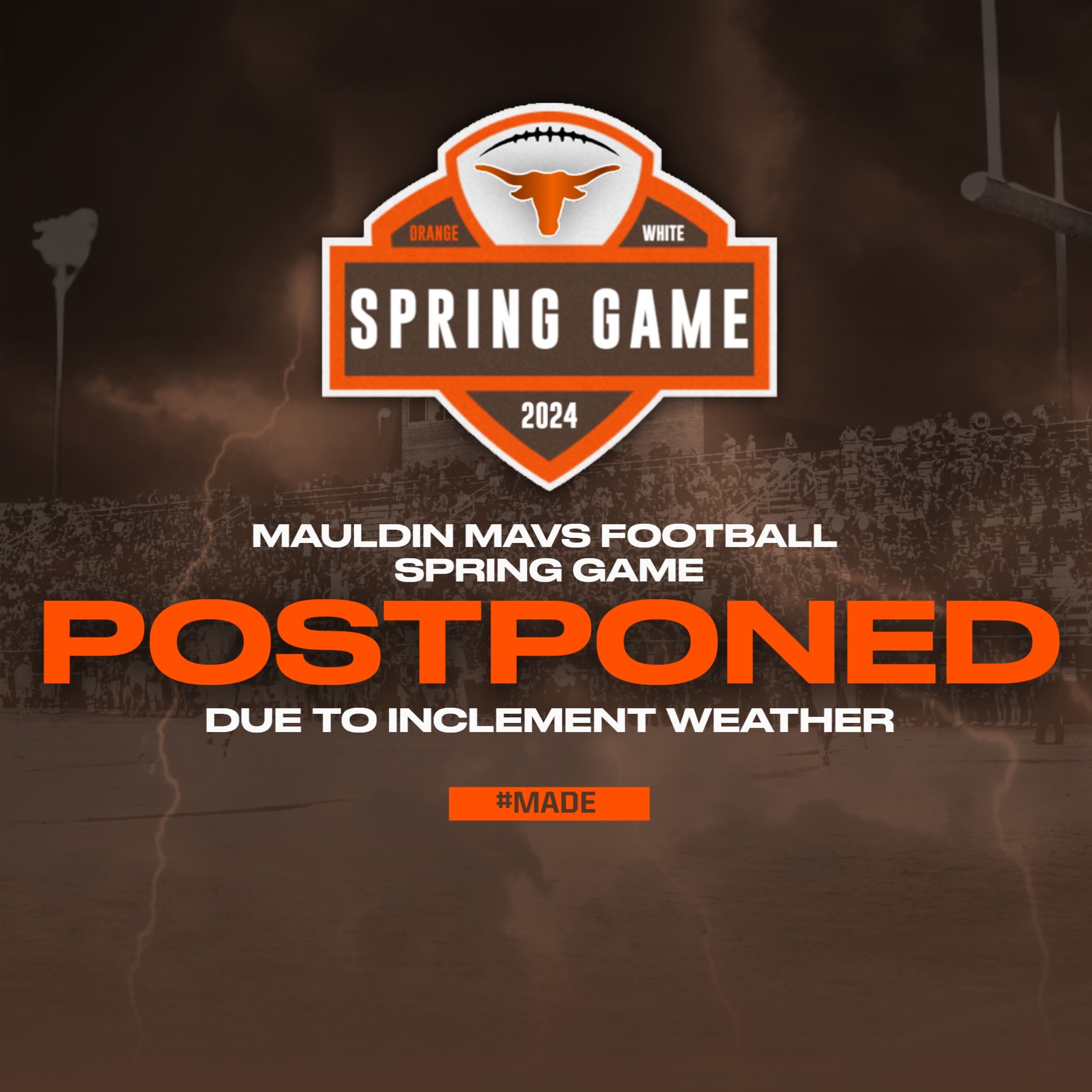 Spring Game Postponed